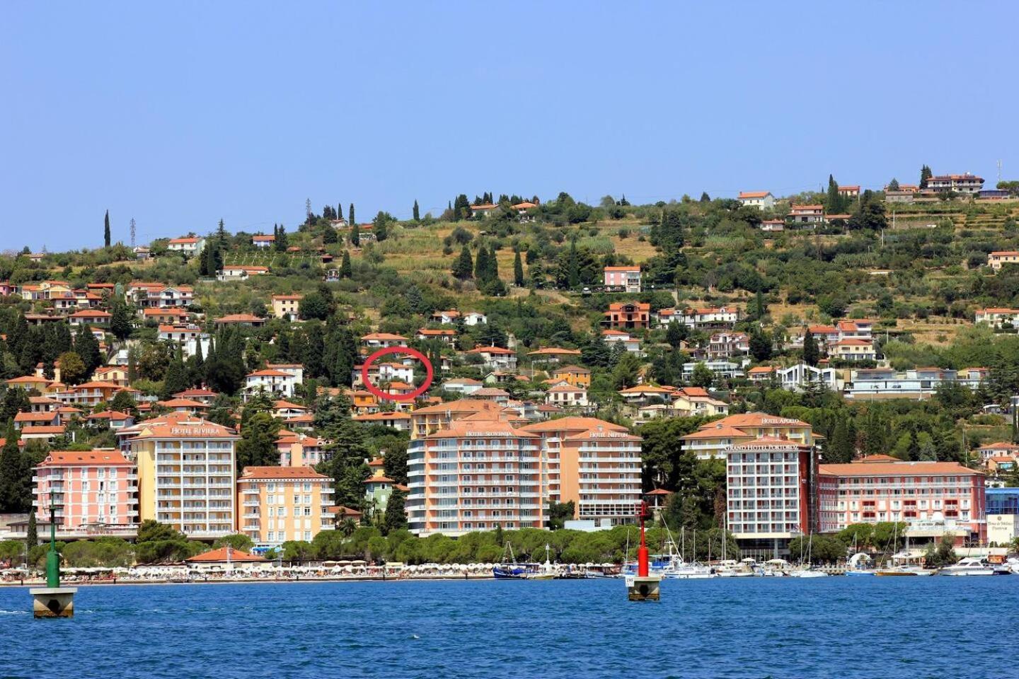 Bazilij Seaview Daire Portorož Dış mekan fotoğraf